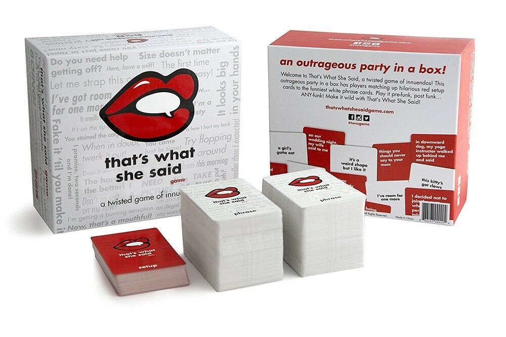 That's What She Said - The Party Game of Twisted Innuendos Adults FUN Card Game That's What She Said - The Party Game of Twisted Innuendos Adults FUN Card Game